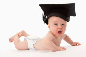 Photo Of Baby Wearing Graduation Cap