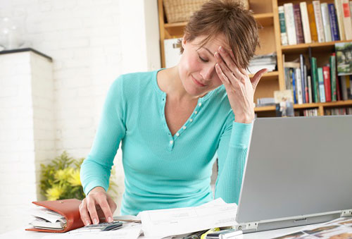 picture of stressed woman