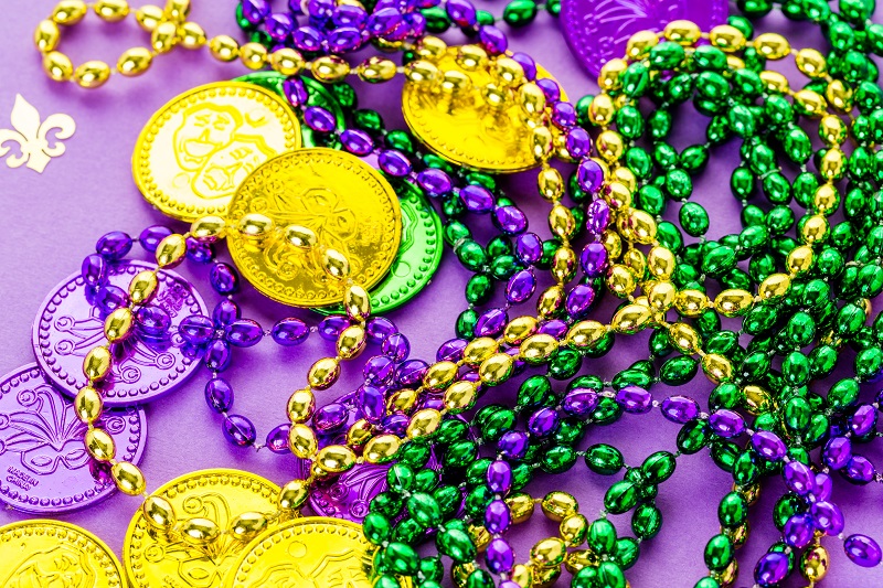 Mardi Gras Beads & Doubloons